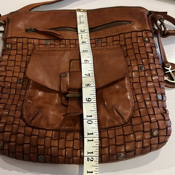 Harbour 2nd Crossbody Purse Brown Woven Leather - Picture 7 of 7